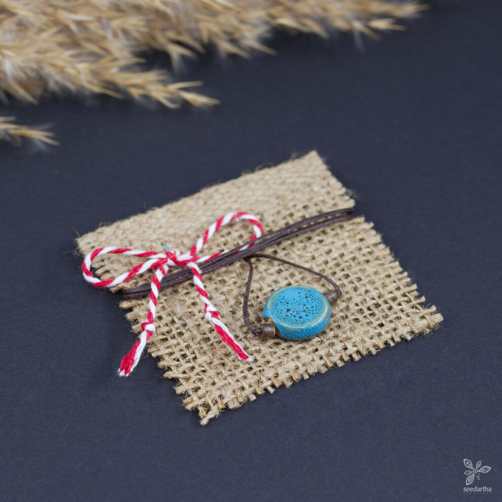 martisor ceramica albastru