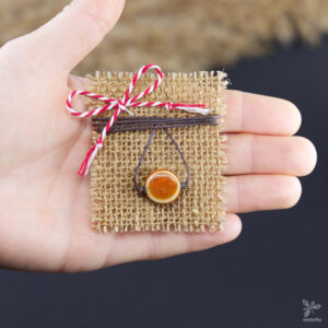 martisor ceramica portocaliu